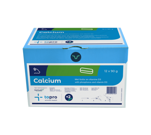 “Topro Calcium bolus voor koeien – mineraal dieetvoeder ter vermindering van melkziekte (hypocalciëmie) rond afkalven”