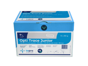 “Topro Opti Trace bolus – sporenelementenbolus voor koeien en jongvee, bevordert weerstand en vruchtbaarheid 6 maanden lang”