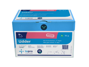 “Topro Udder bolus voor koeien – natuurlijke ondersteuning met knoflookextract bij afkalven, droogzetten en herstel”